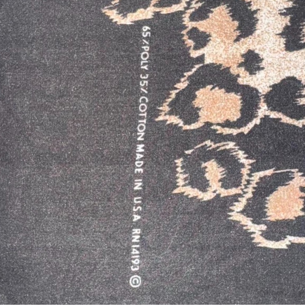 Vintage Leopard Print Scarf – 22” Square – Made in USA - Picture 2 of 3